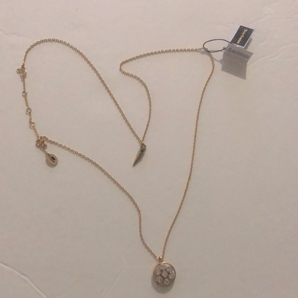 Juicy Couture necklace double strand spike nip long length. - Picture 2 of 5